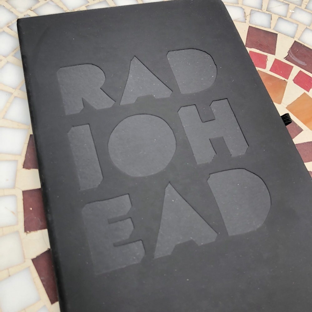 Radiohead Paper Cut Debossed Notebook NEW